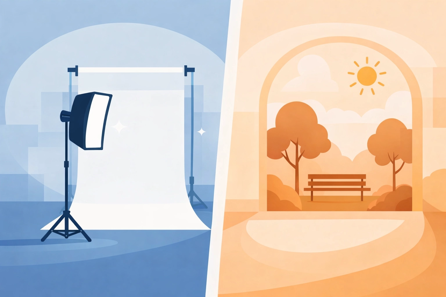 Estúdio fotográfico ou ensaio externo: o que funciona melhor para retratos corporativos?