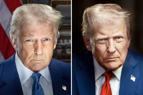 Segunda foto de Trump com fundo escuro