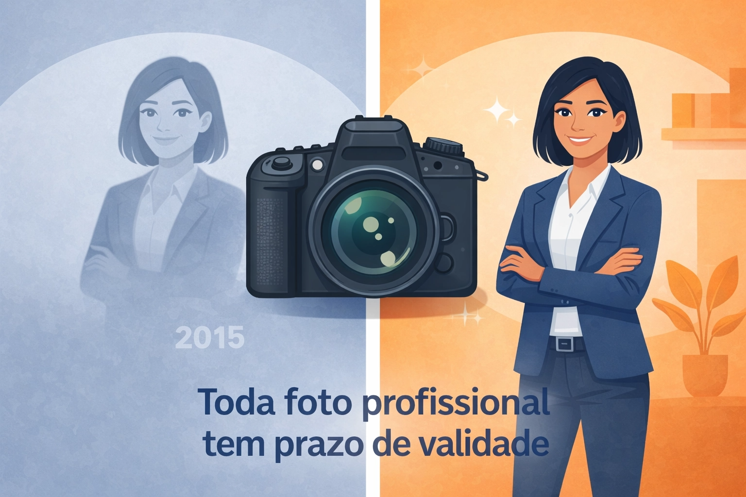 Minha foto profissional envelhece? Com que frequência devo renovar?