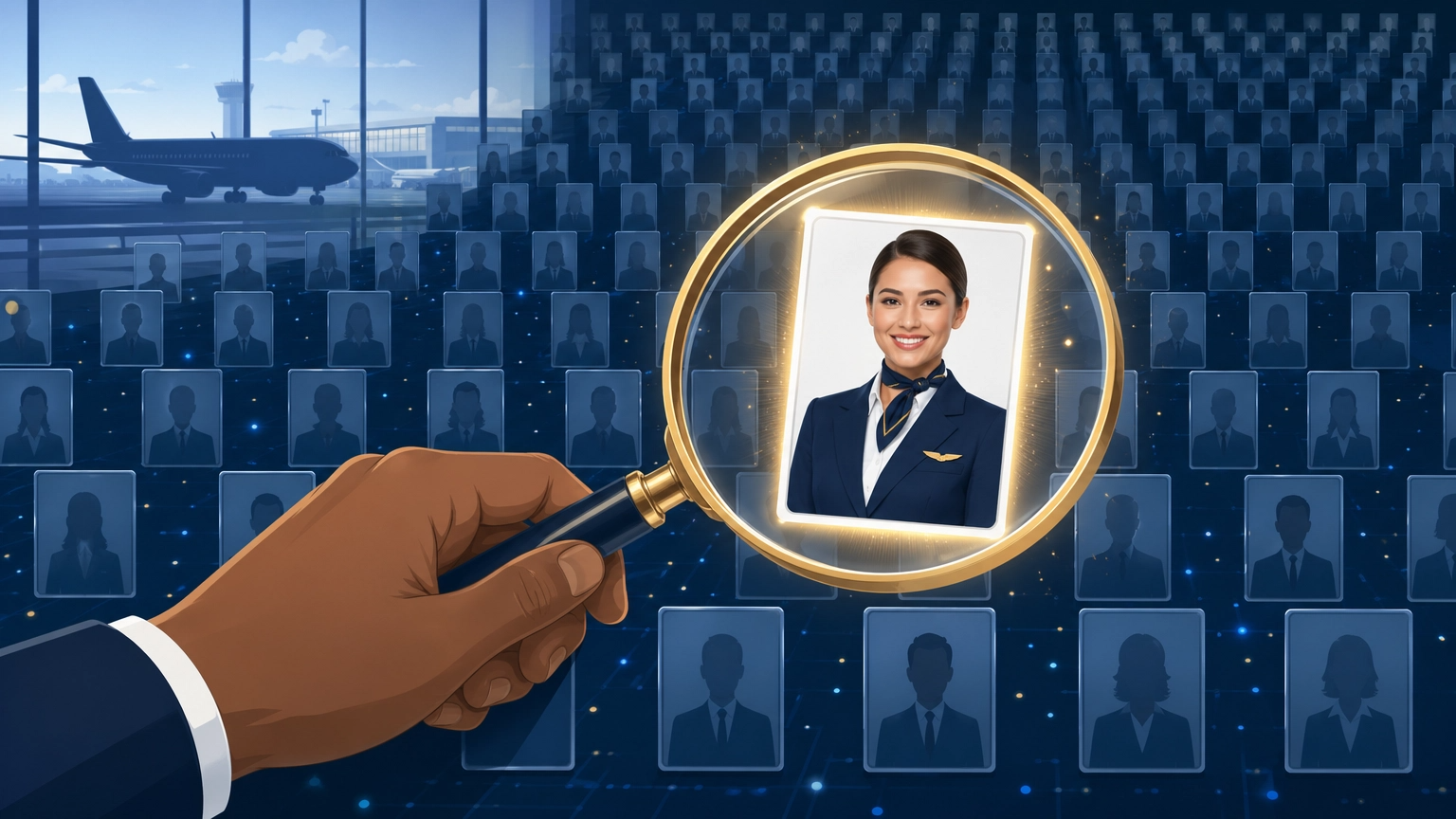 Entre 10.000 candidatos a comissário de voo, o que faz o recrutador parar na sua foto